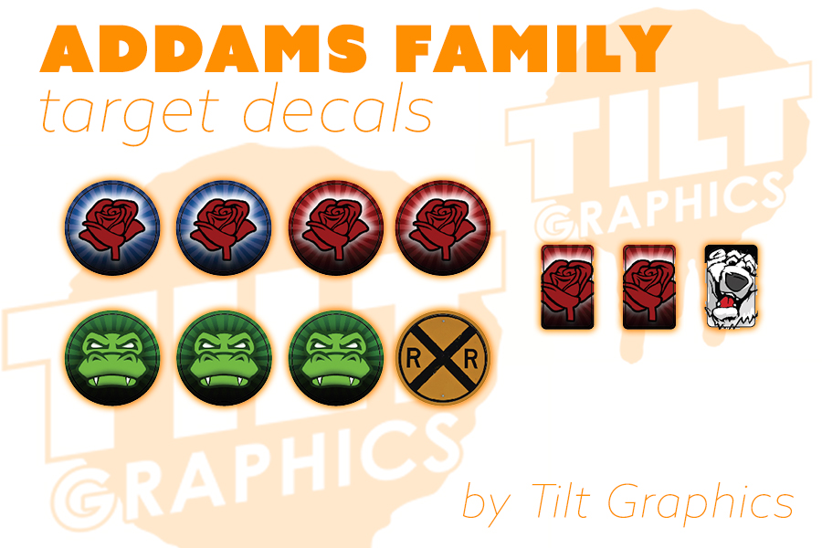 The Addams Family: Target Decals