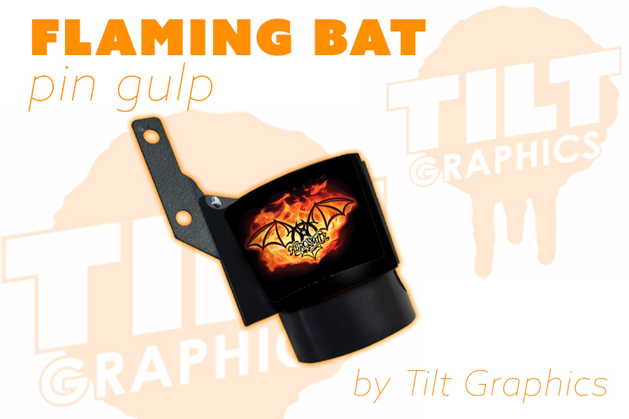 AEROSMITH: Beverage Caddy Flaming Bat